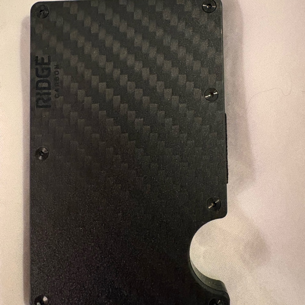 NWOT - Ridge Carbon Fiber 3K Wallet with Money Clip